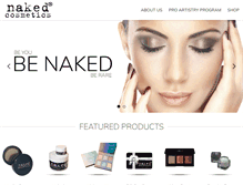 Tablet Screenshot of nakedcosmetics.com